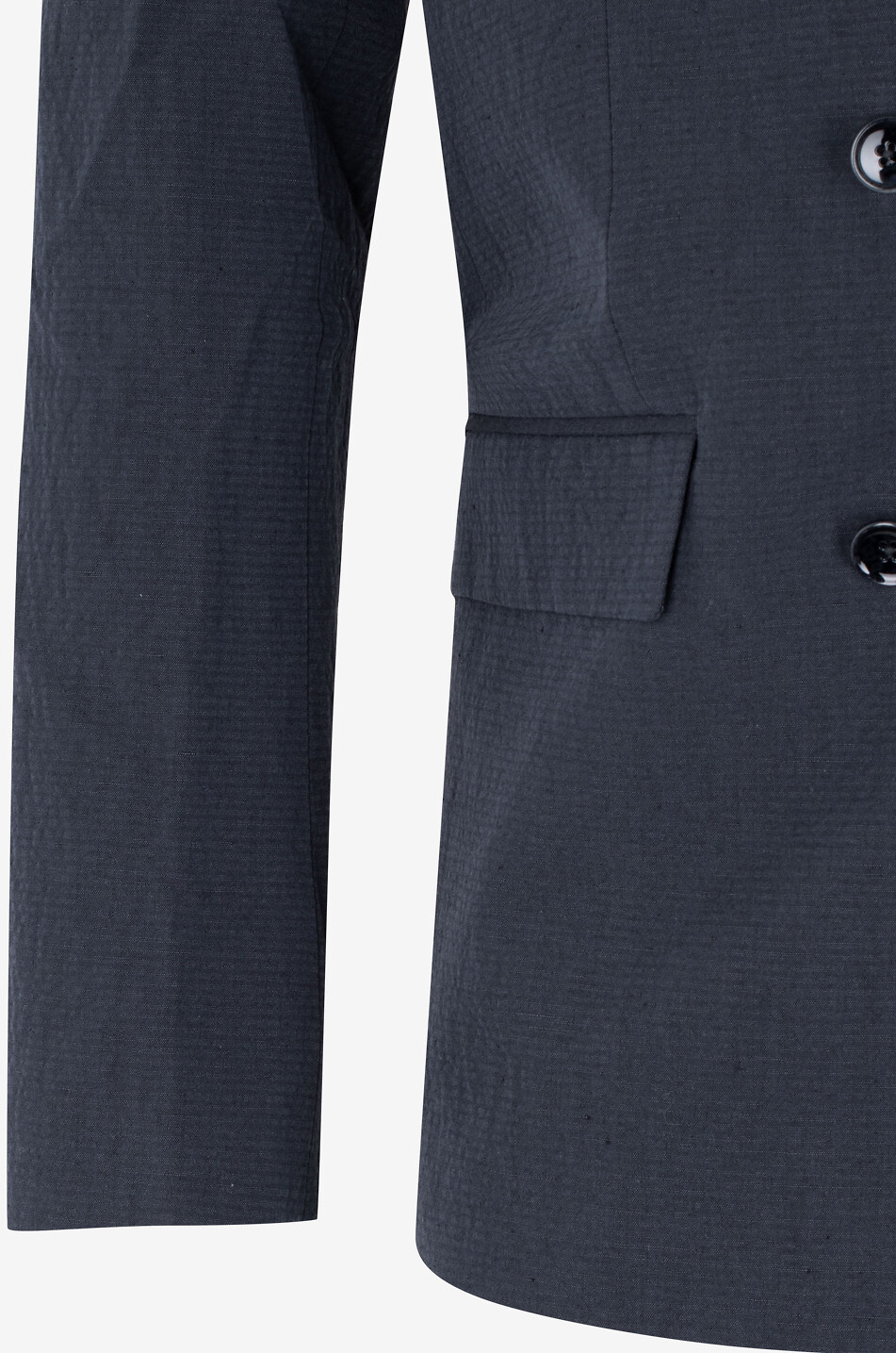 A KIND OF GUISE Blazer aus Baumwolle und Leinen Double-Breasted Peak Herren DUNKELBLAU 6