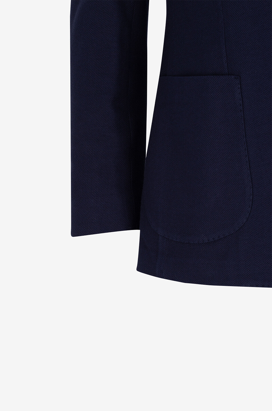 GIAMPAOLO Blazer à boutonnage simple en coton piqué Alimini Homme BLEU FONCE 3