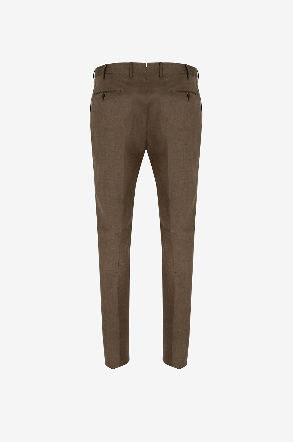 PT TORINO Linen classic trousers Men MEDIUM BROWN 2