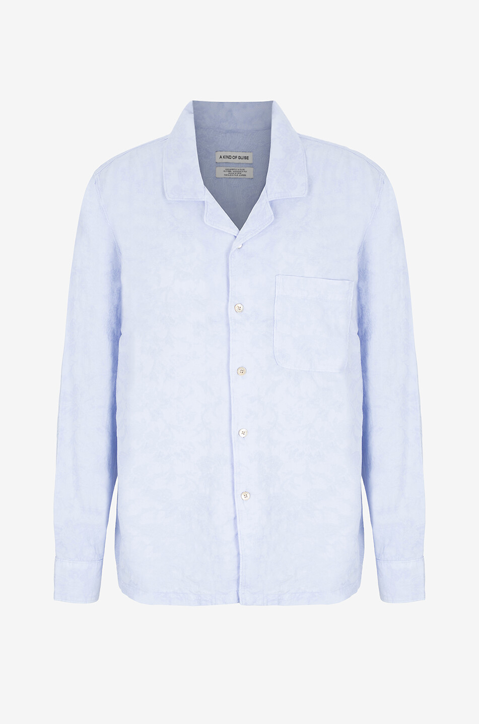 A KIND OF GUISE Scopello cotton long-sleeved shirt Men LIGHT BLUE 1