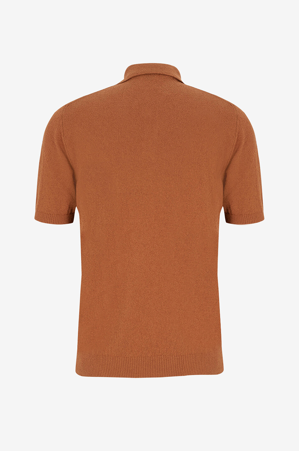 GALLIA KNIT PROJECT Kurzärmeliges Polohemd aus Baumwolle James Herren DUNKELORANGE 2