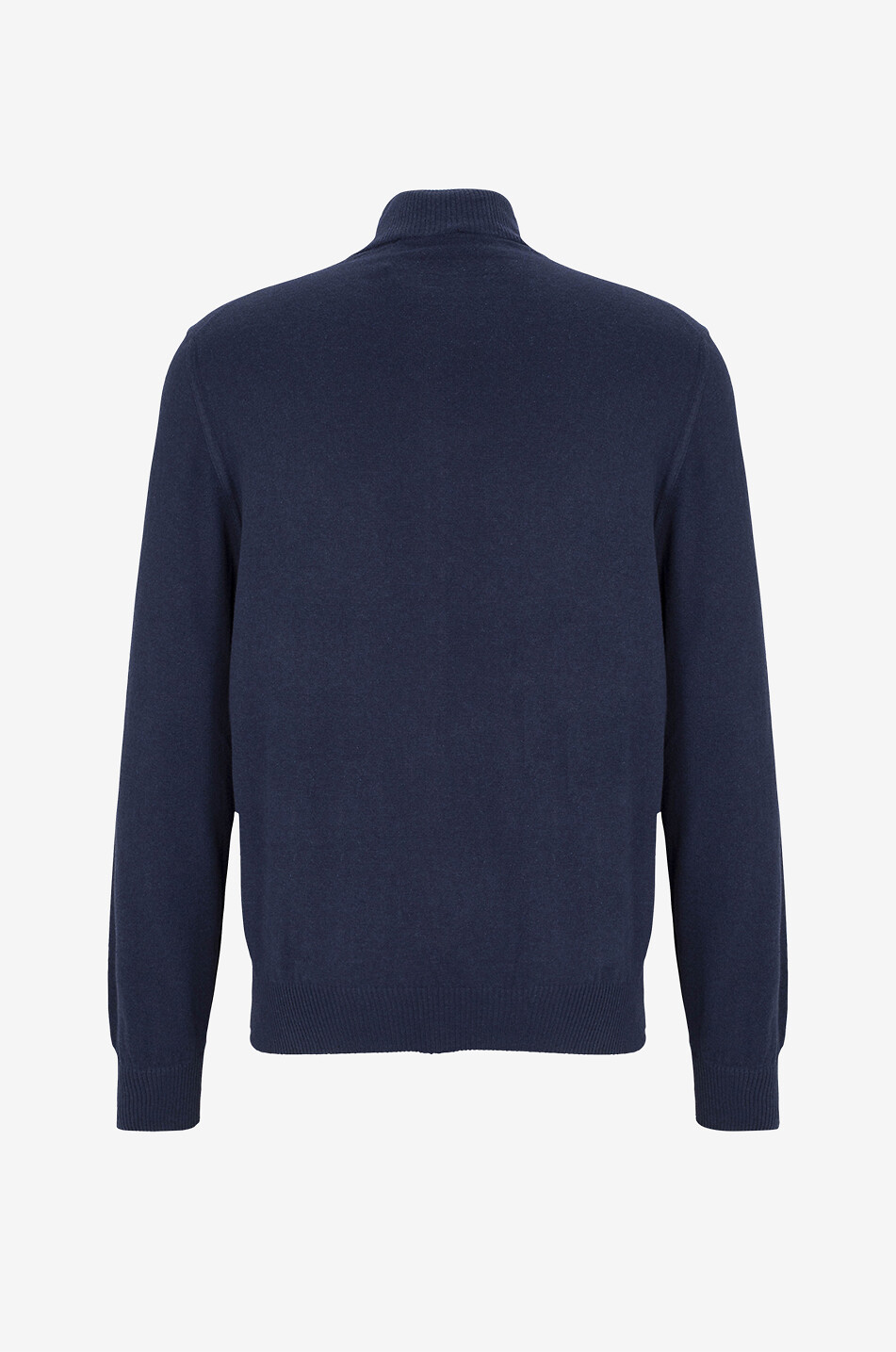 Blouson zippé en maille de coton et cachemire