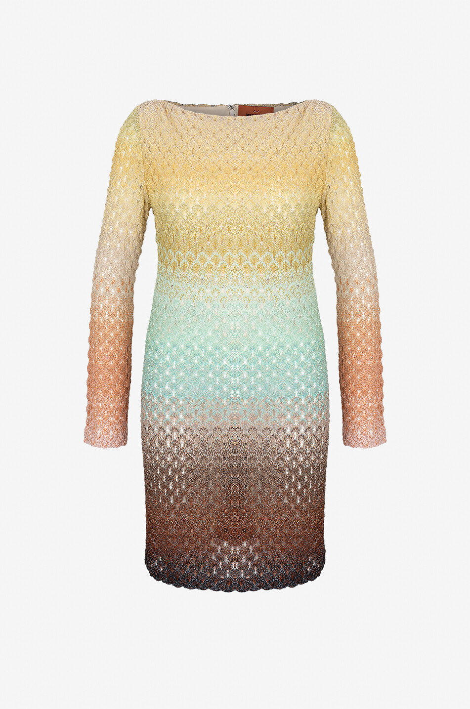 MISSONI Flame knit sheath dress Women MULTI COLOURED 1