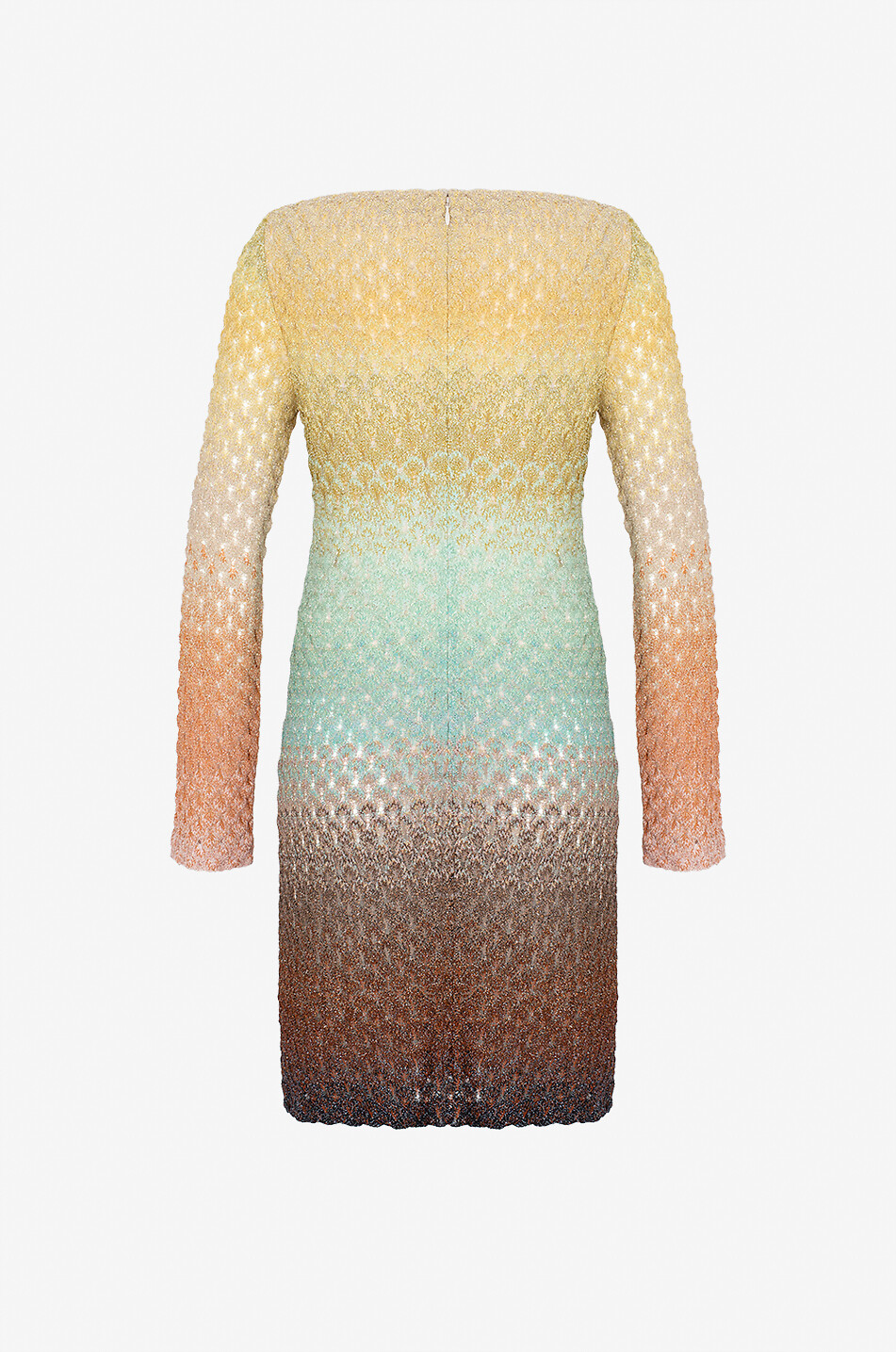 MISSONI Flame knit sheath dress Women MULTI COLOURED 2