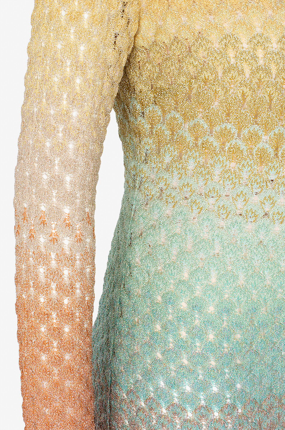 MISSONI Flame knit sheath dress Women MULTI COLOURED 3