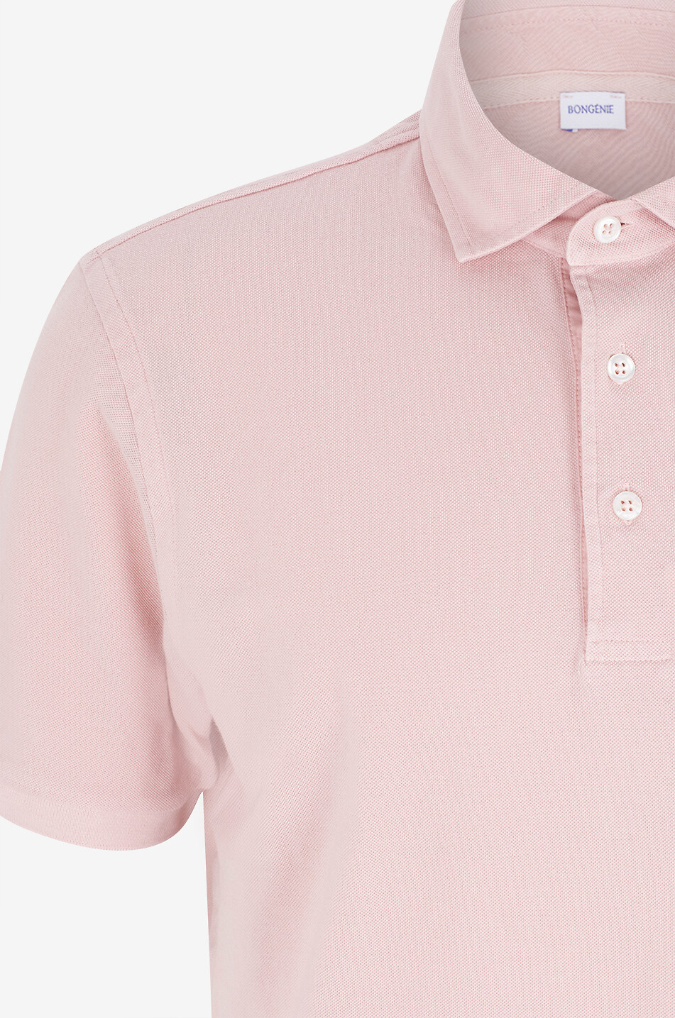 BONGÉNIE Polo à manches courtes en coton piqué Homme ROSE CLAIR 3