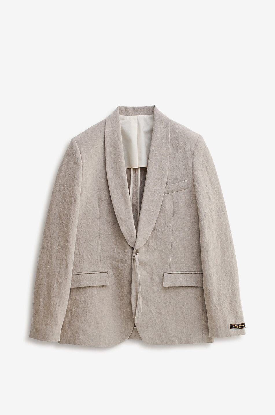 A KIND OF GUISE Shinji single-breasted linen blazer Men BEIGE 1