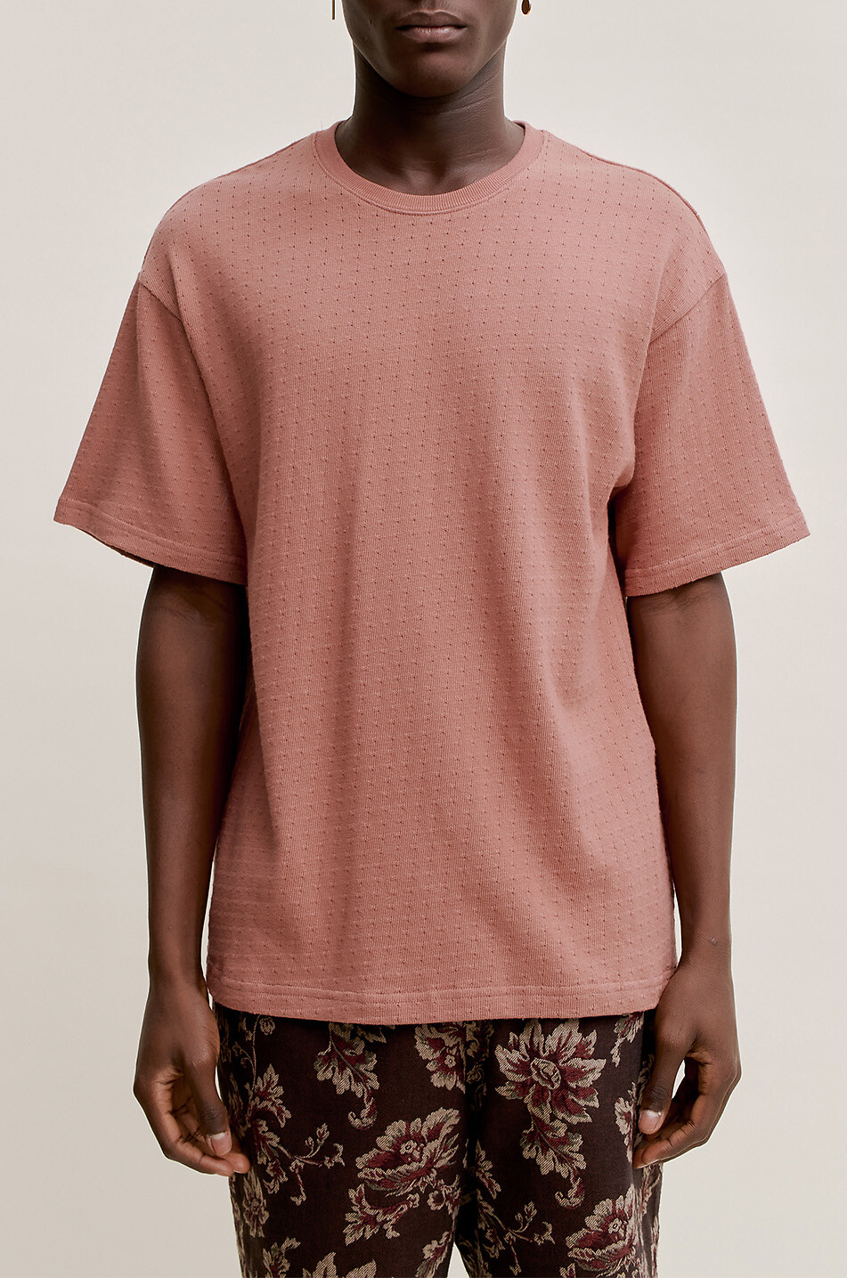 A KIND OF GUISE Tador cotton short-sleeved T-shirt Men PINK 2