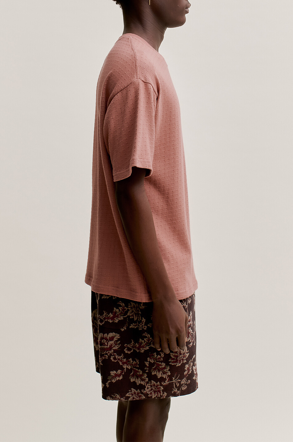 A KIND OF GUISE Tador cotton short-sleeved T-shirt Men PINK 3