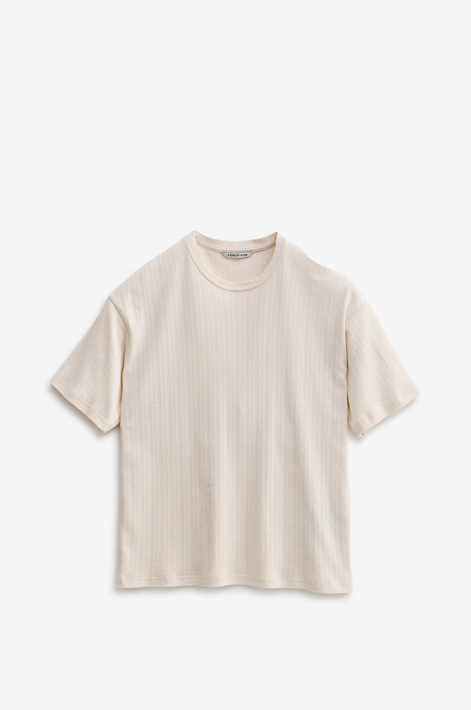 A KIND OF GUISE Tador cotton short-sleeved T-shirt Men EGGSHELL 1