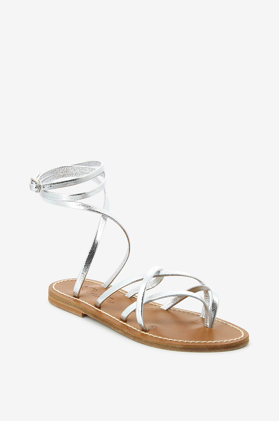 Sandales à lanières en cuir Zenobie Metyl