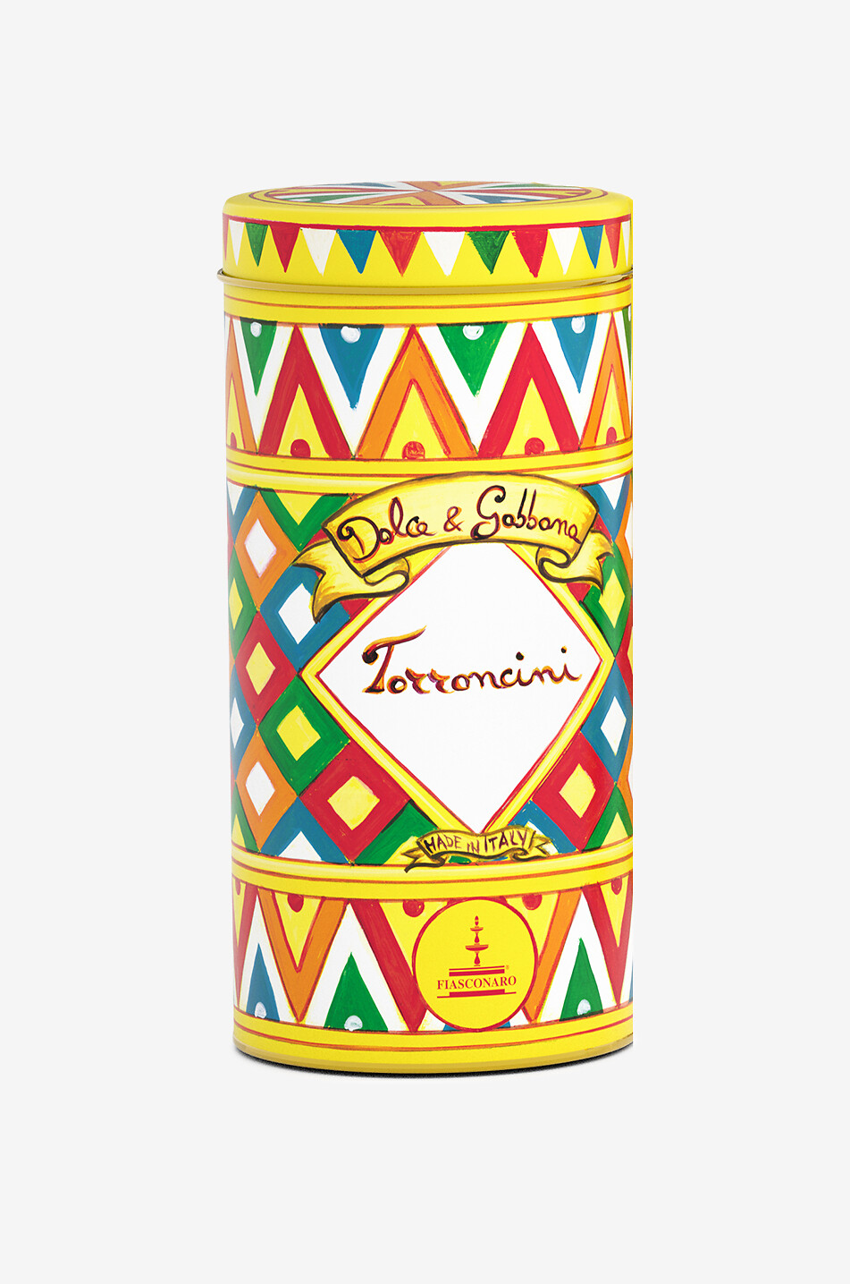 FIASCORINO DOLCE & GABBANA Torroncini round tin - 150 g Home YELLOW 1