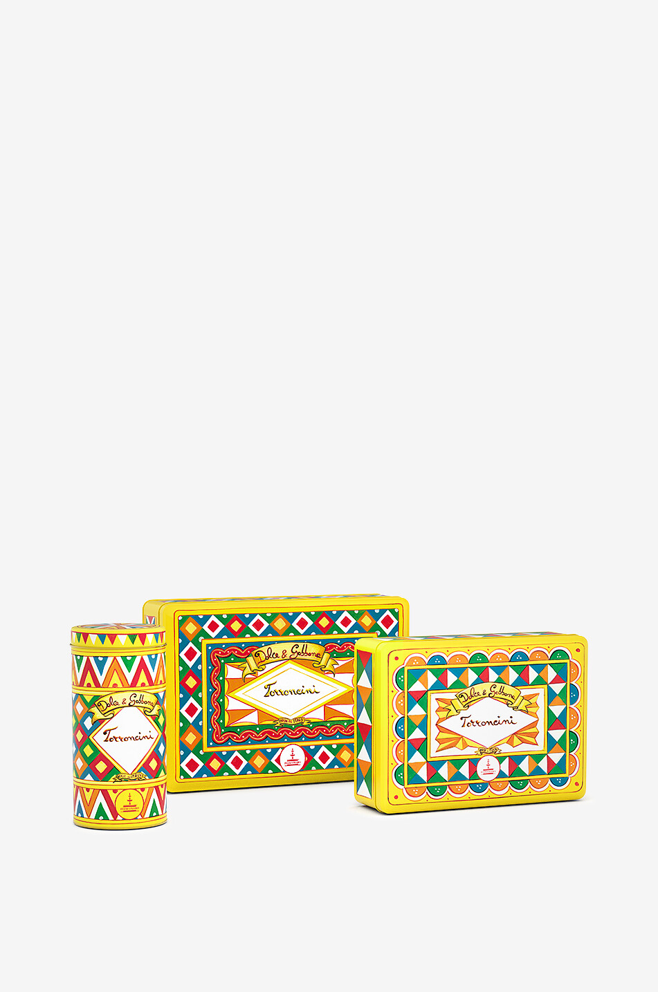 FIASCORINO DOLCE & GABBANA Torroncini round tin - 150 g Home YELLOW 3