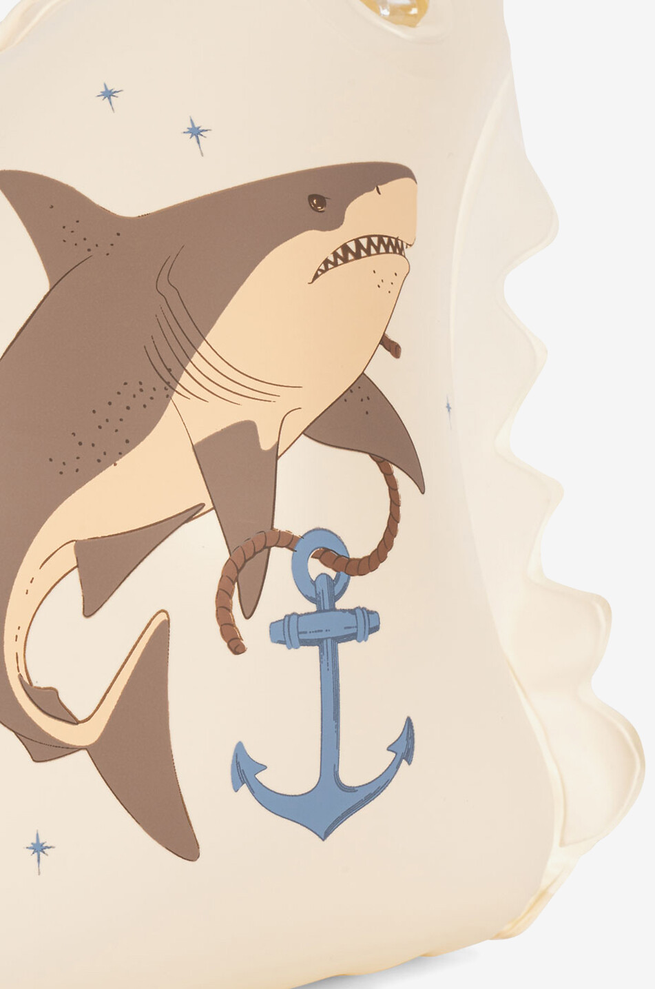 KONGES SLØJD Bouée gonflable enfant Shark Fin Bébé Beige clair 3