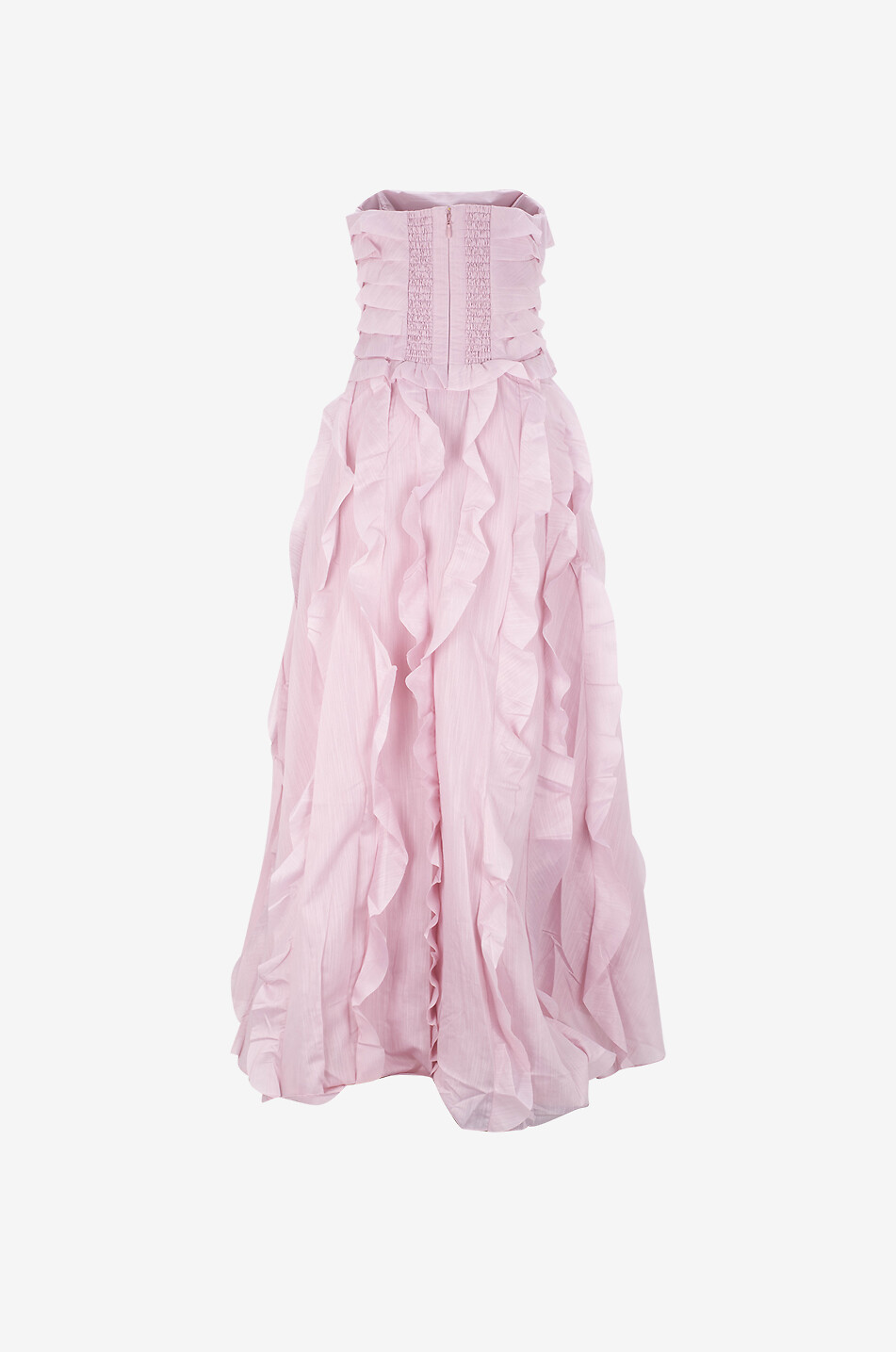 AJE Allairie ruffled long dress with side slit Women LIGHT PINK 2