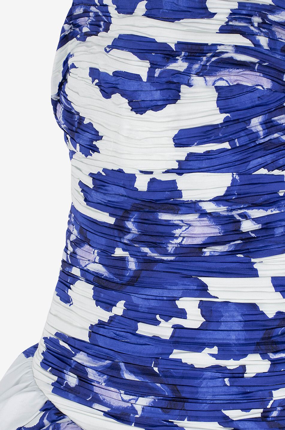 Robe bustier asymétrique en popeline Behold Maxi