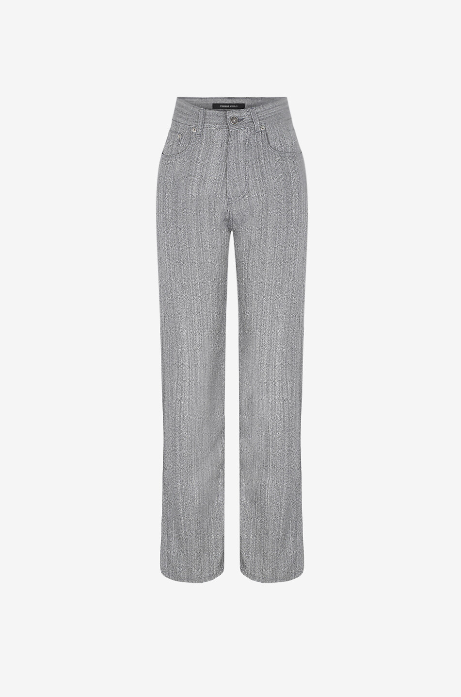 PHOEBE PHILO Hose aus meliertem Stoff Classic Jeans Damen HELLGRAU 1