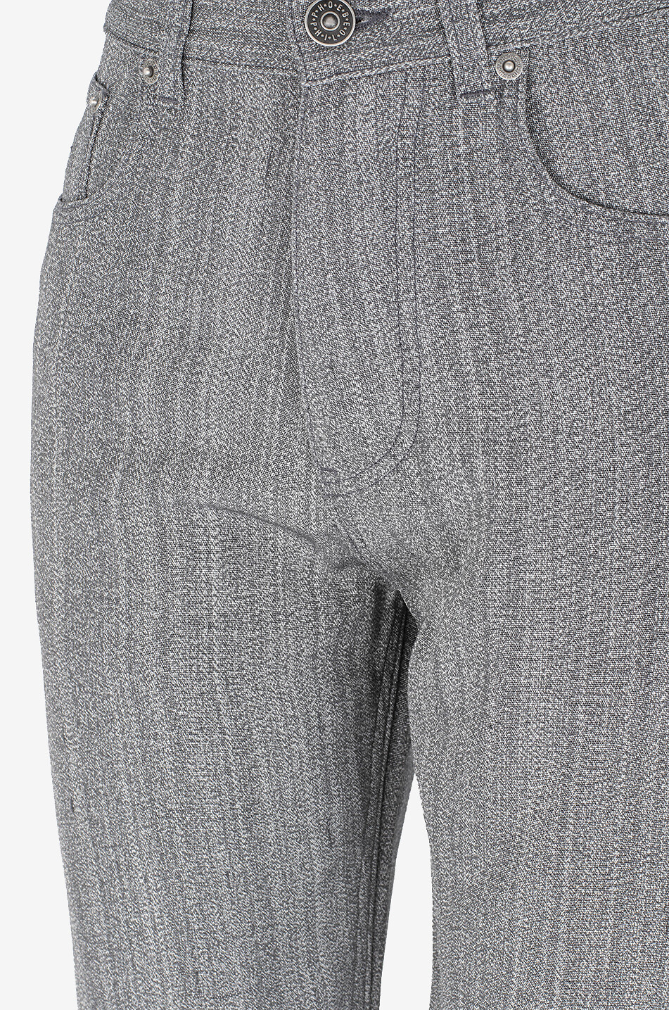 PHOEBE PHILO Hose aus meliertem Stoff Classic Jeans Damen HELLGRAU 3