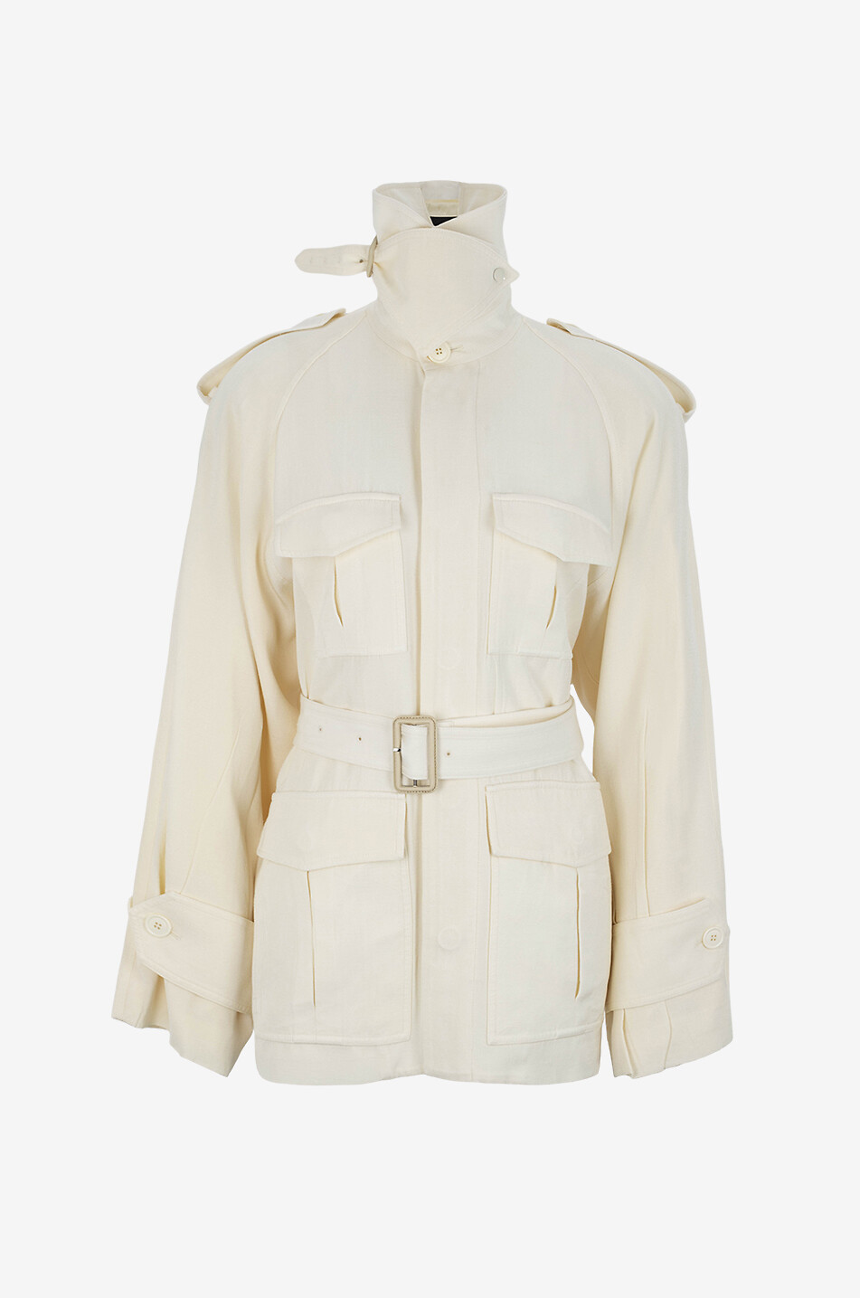 PHOEBE PHILO Parka légère en lin Utility Femme BLANC CASSE 1
