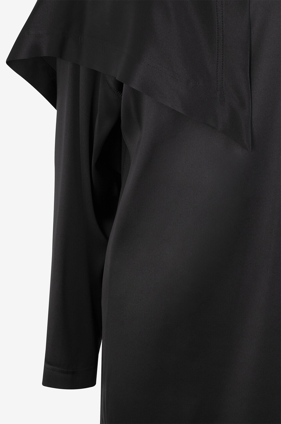 PHOEBE PHILO Top oversize drapé en satin Scarf Femme NOIR 3