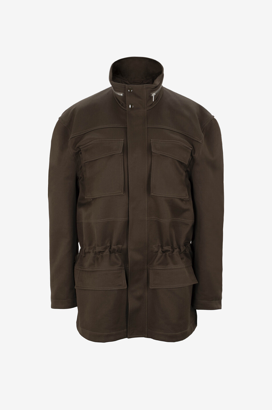 PHOEBE PHILO Dropped Waist Utility lightweight cotton parka Women KHAKI 1