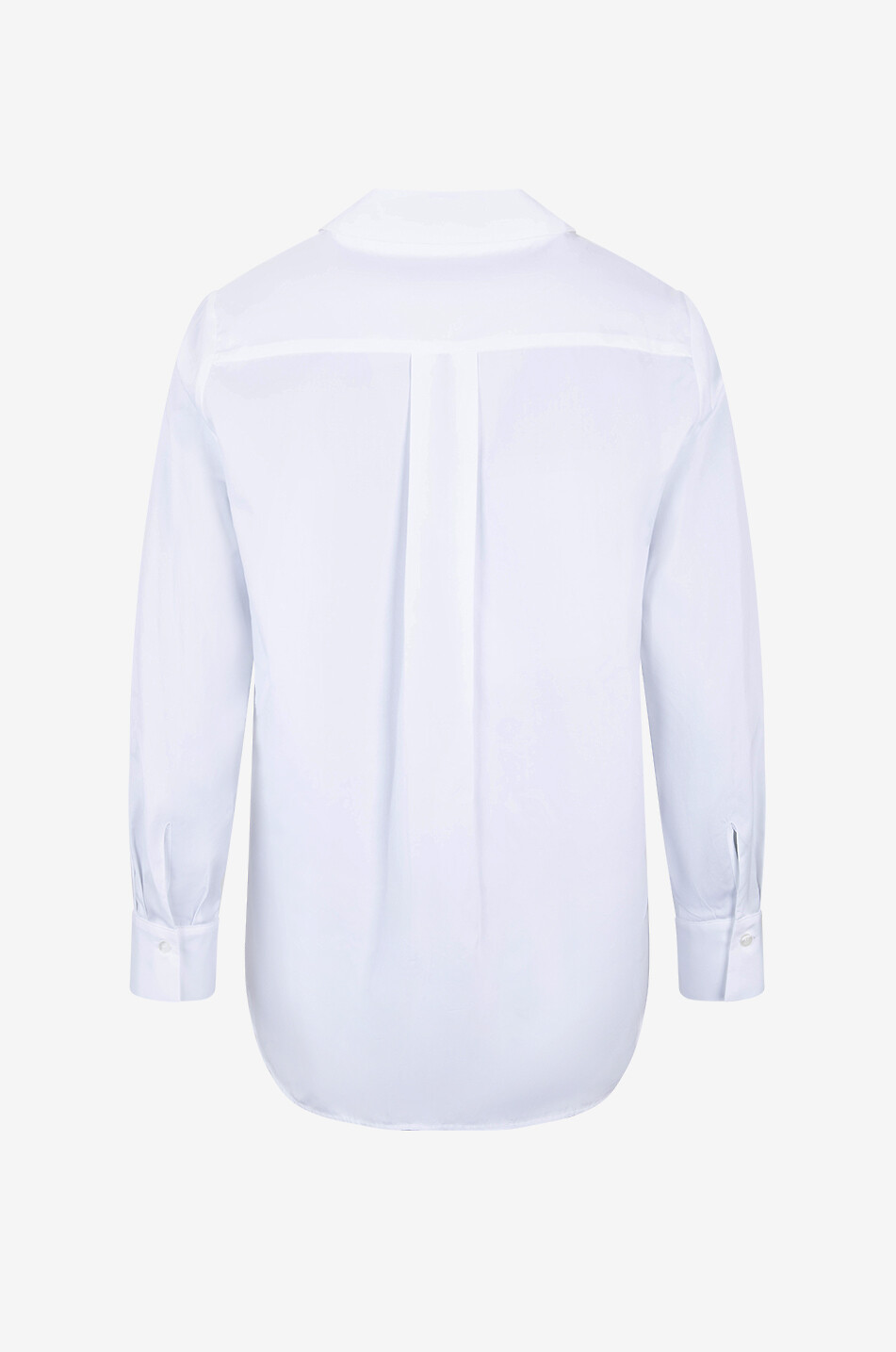Sequin bib poplin shirt