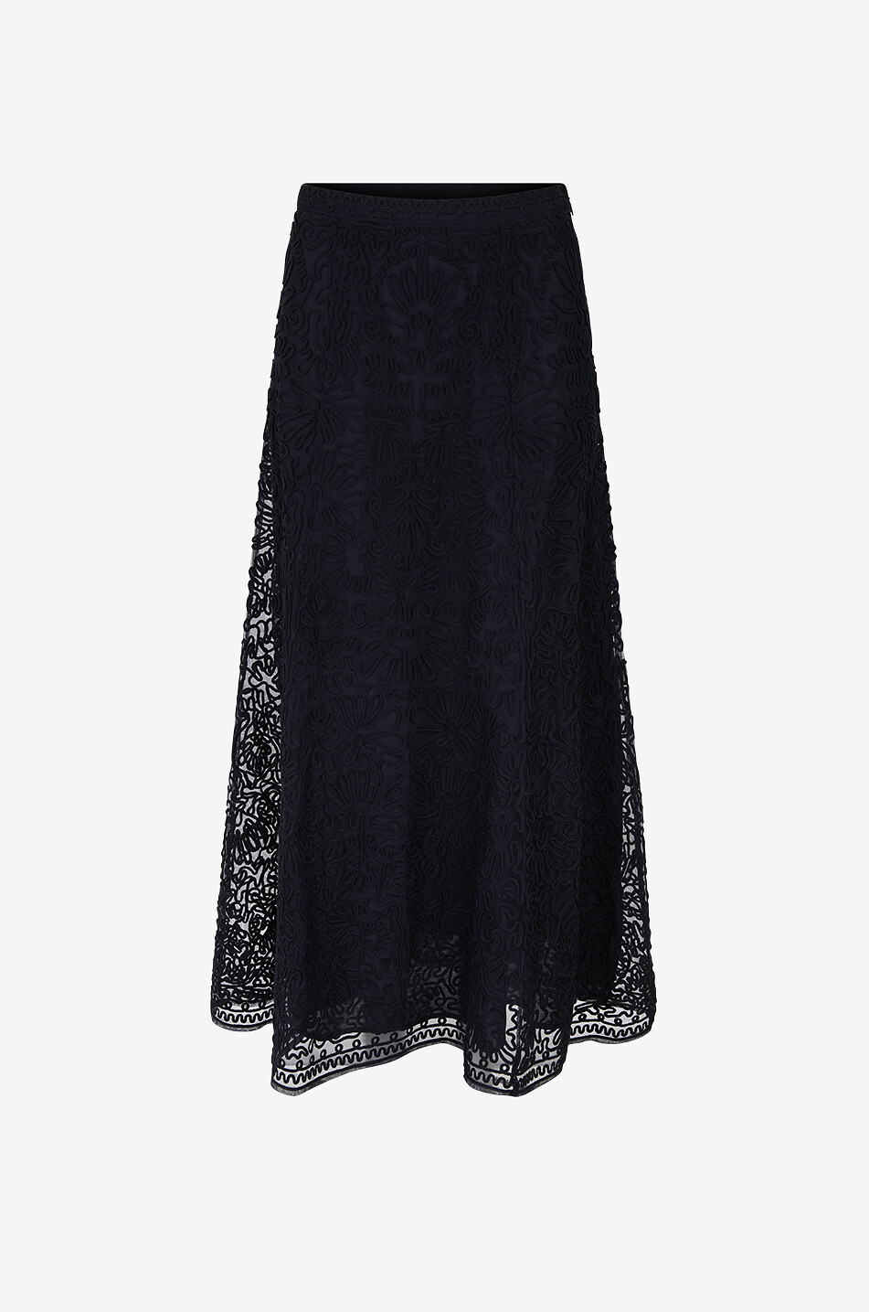 ULLA JOHNSON Katja cotton lace maxi skirt Women BLACK 1