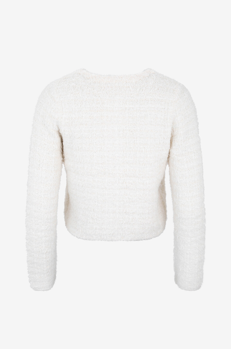 VINCE Kurze Bouclé-Tweed-Jacke Damen CREMEFARBEN 2