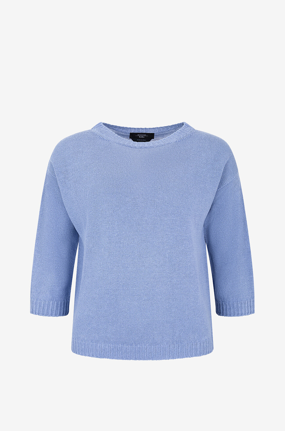 Pullover mit Rundhalsausschnitt aus Leinen Selz