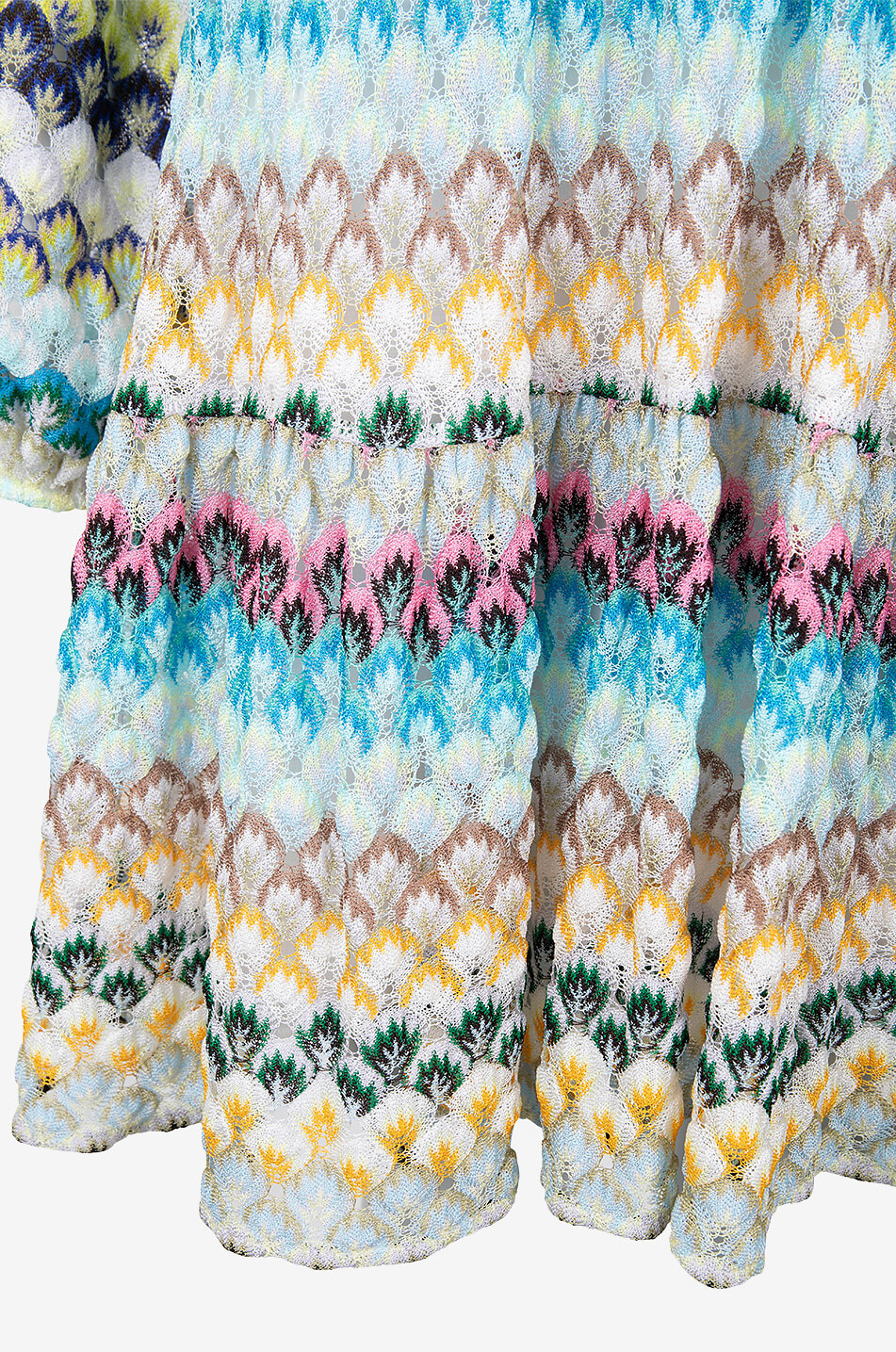 MISSONI Mini knit dress with flame pattern Women MULTI COLOURED 3