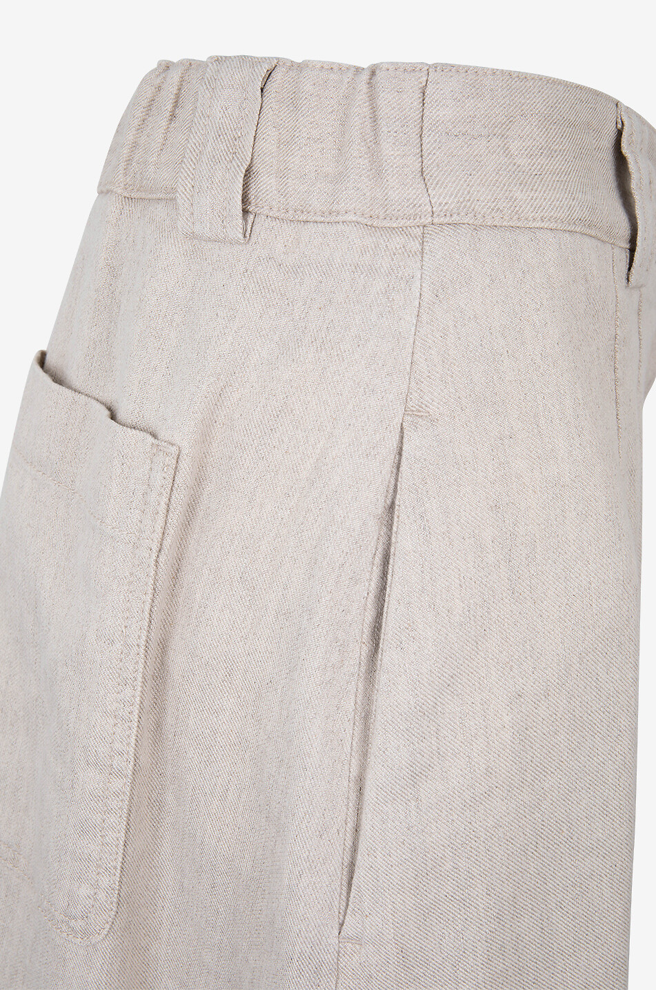 Cotton and linen maxi skirt