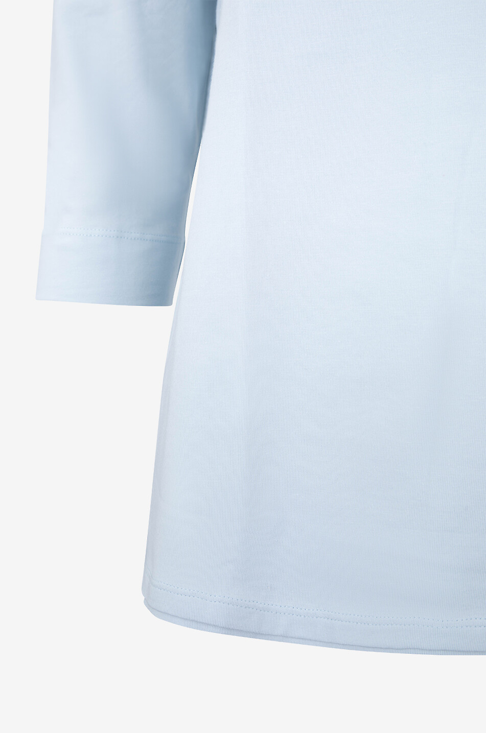 BONGENIE Ana cotton three-quarter sleeves T-shirt Women LIGHT BLUE 3