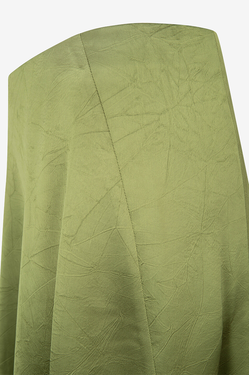 VINCE Midi skirt in draped satin Women GREEN 3