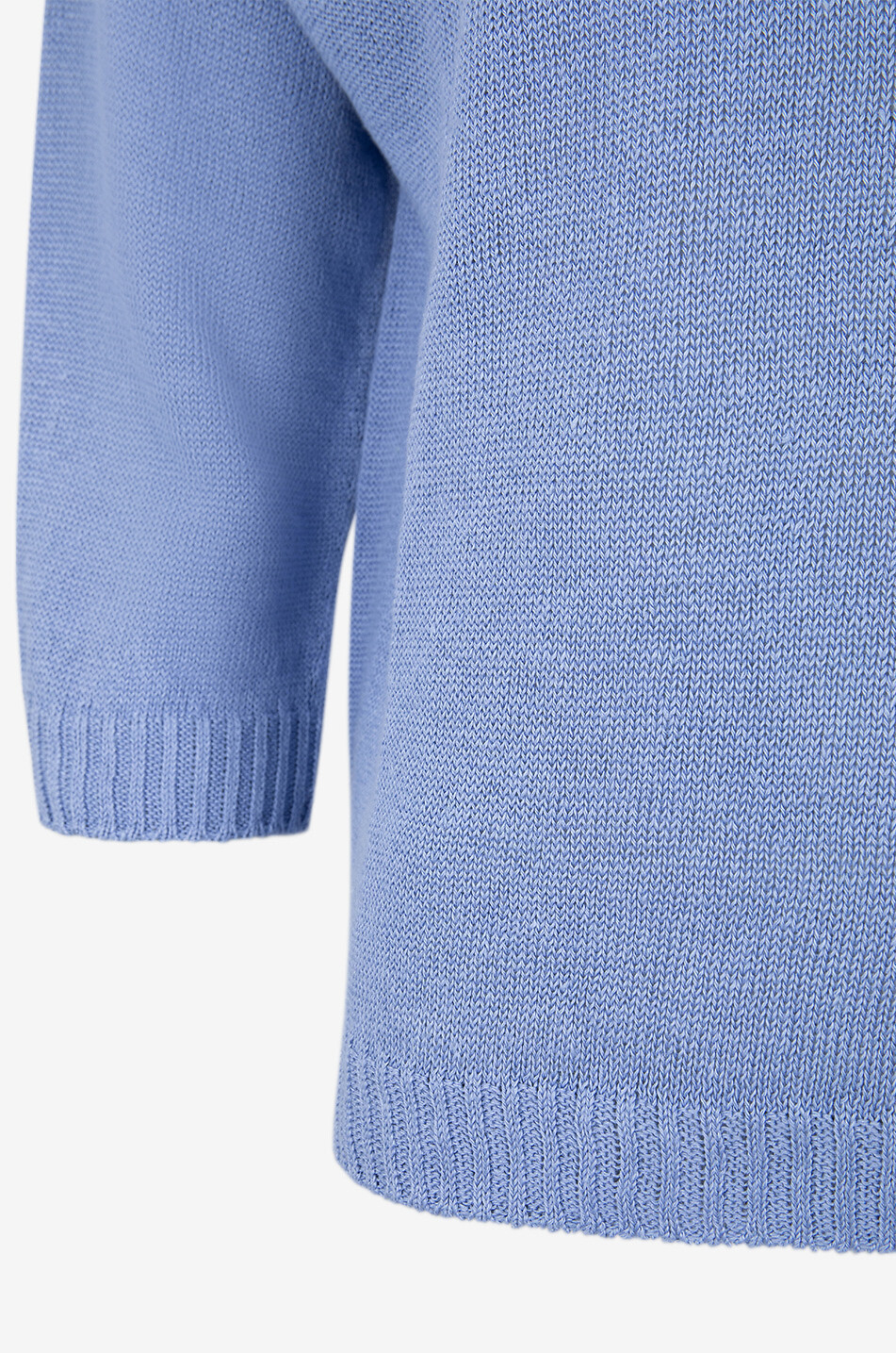 WEEKEND MAX MARA Pullover mit Rundhalsausschnitt aus Leinen Selz Damen BLAU 3