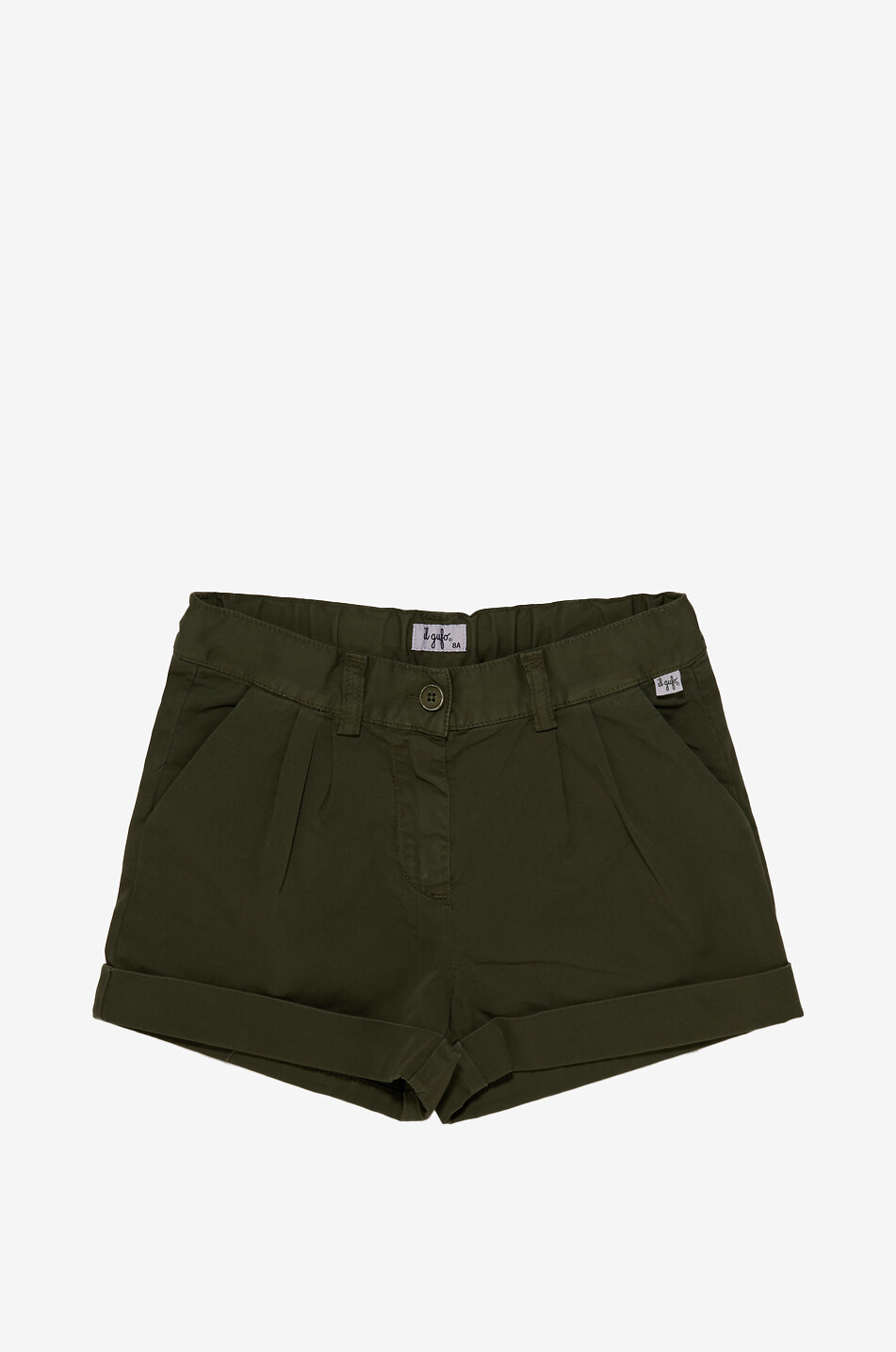 IL GUFO Short en coton fille Fille VERT 1