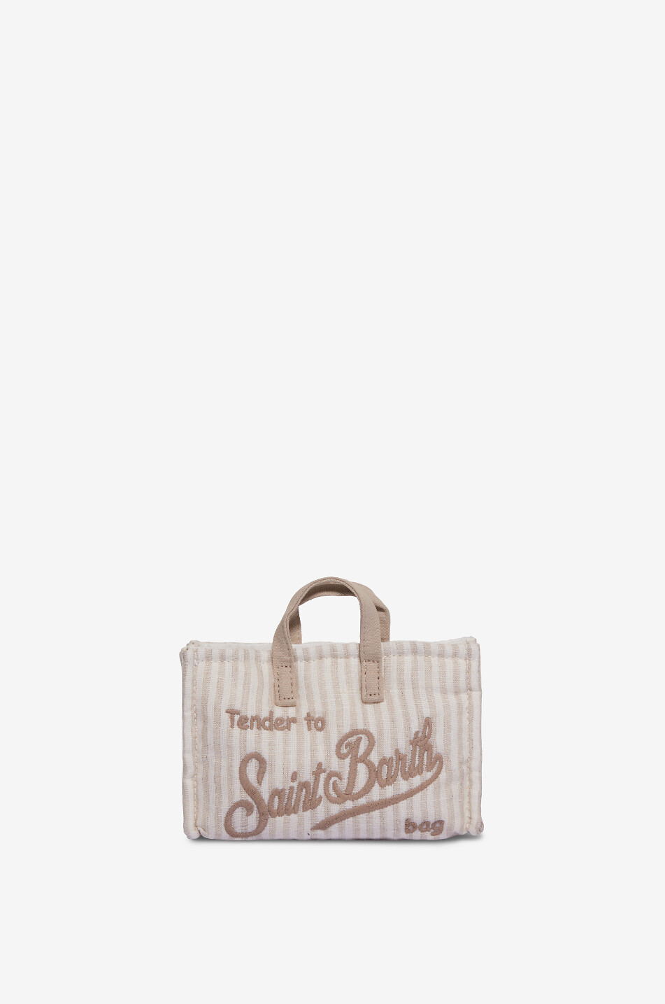 MC2 SAINT BARTH Smartphone-Tasche aus Baumwolle Damen BEIGE 3