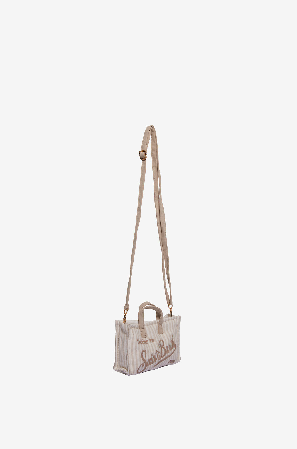 MC2 SAINT BARTH Smartphone-Tasche aus Baumwolle Damen BEIGE 5