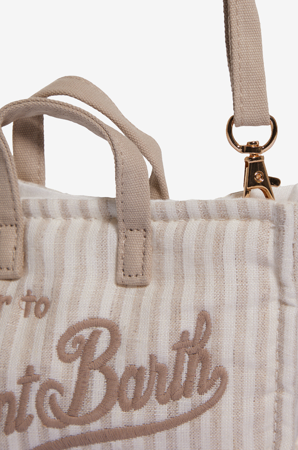 MC2 SAINT BARTH Smartphone-Tasche aus Baumwolle Damen BEIGE 6