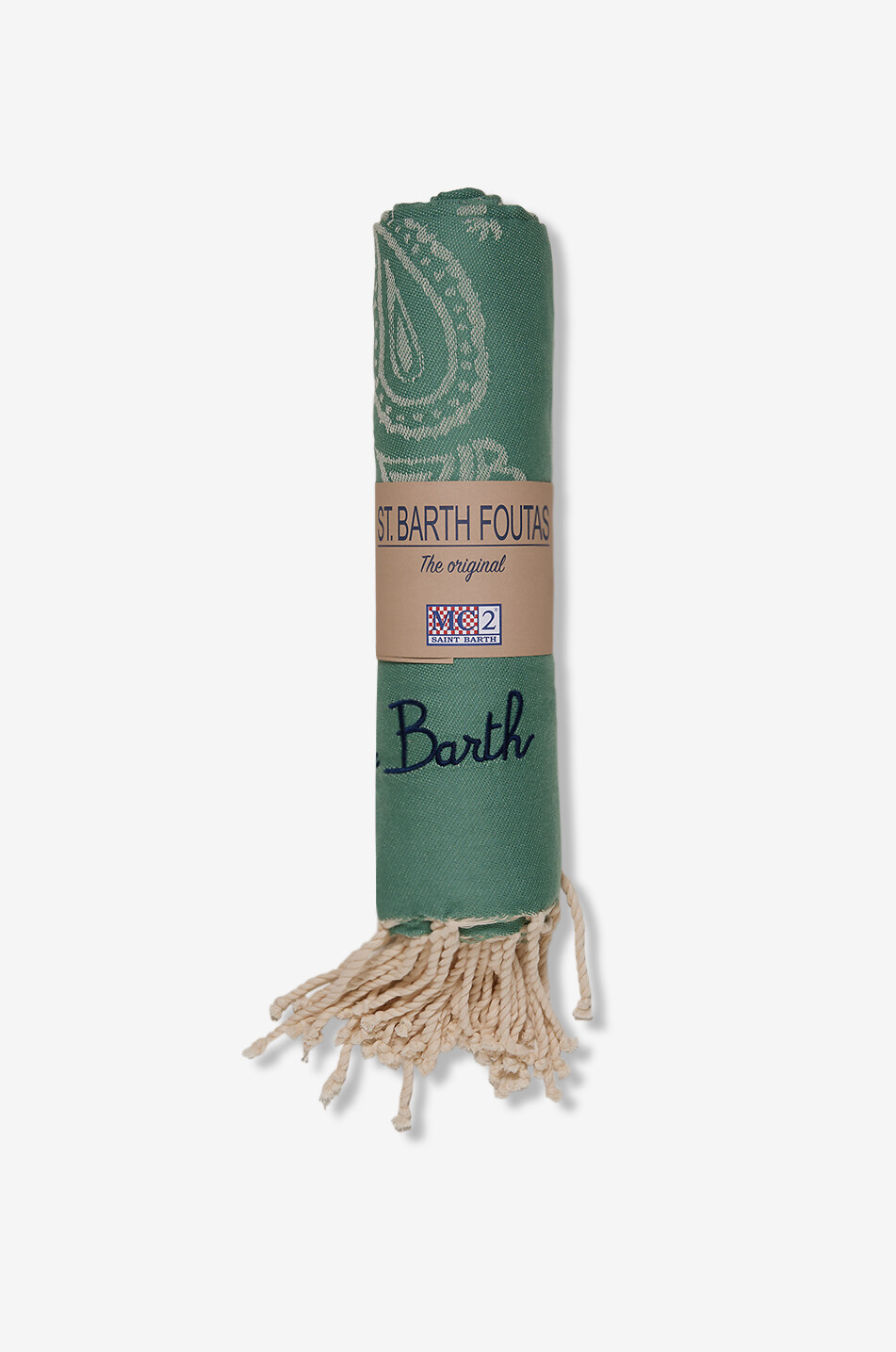 MC2 SAINT BARTH Cotton beach towel Women GREEN 1