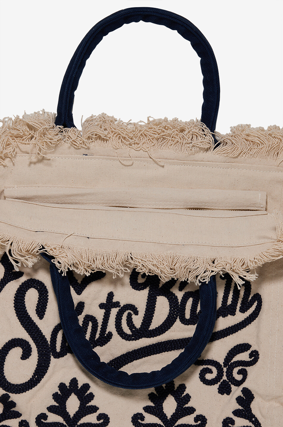 MC2 SAINT BARTH Vanity cotton tote bag Women BLUE 3