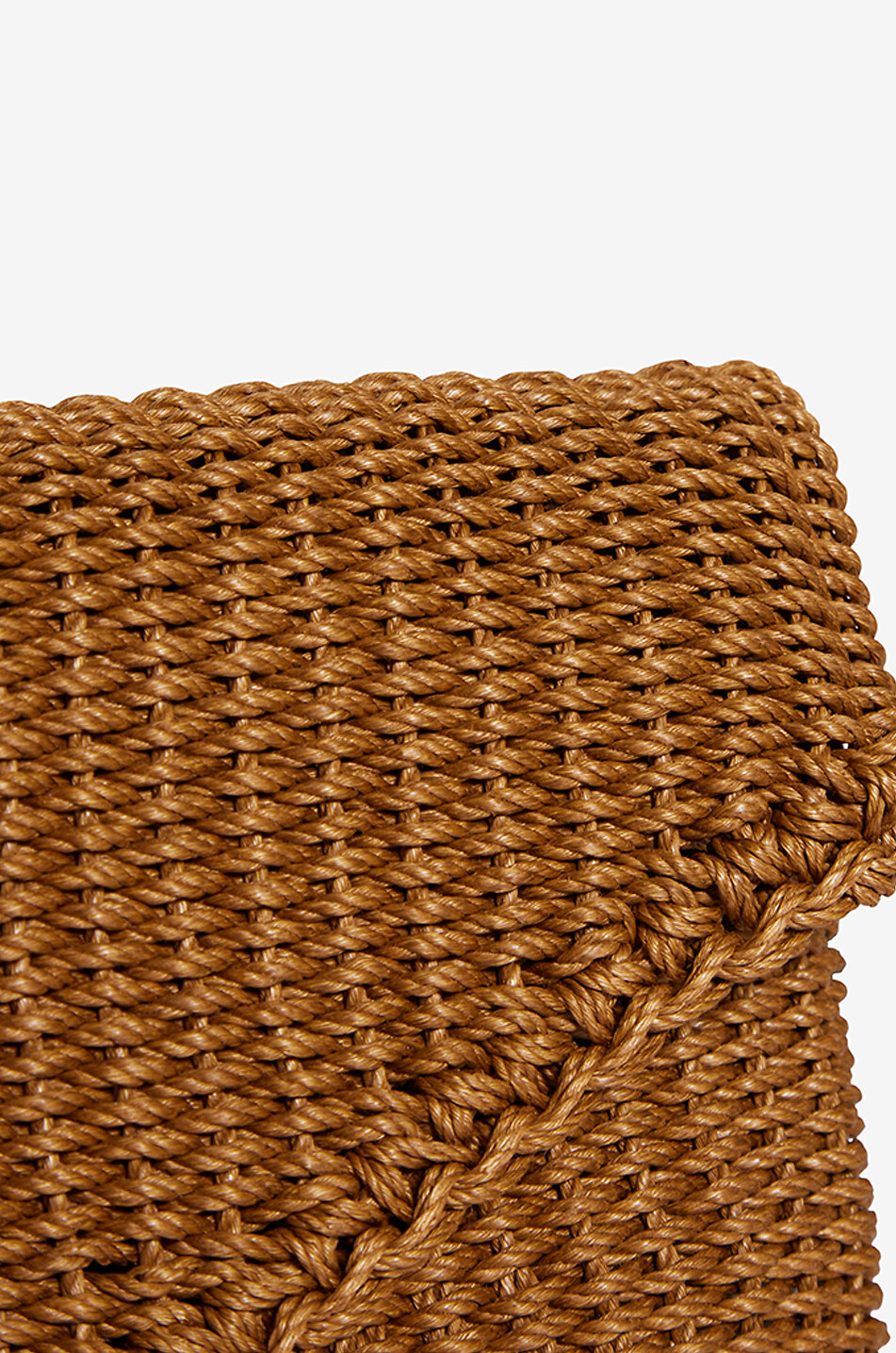 SAINT LAURENT PARIS Kordel-Clutch in Briefumschlagsdesign Cassandre Damen BRAUN 5