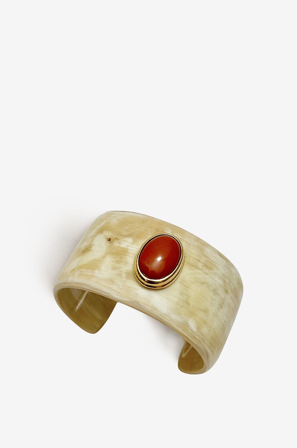 HELENE PRIME Manschette aus Horn und Stein Gaia I - Mini - Blonde Damen ROT 1