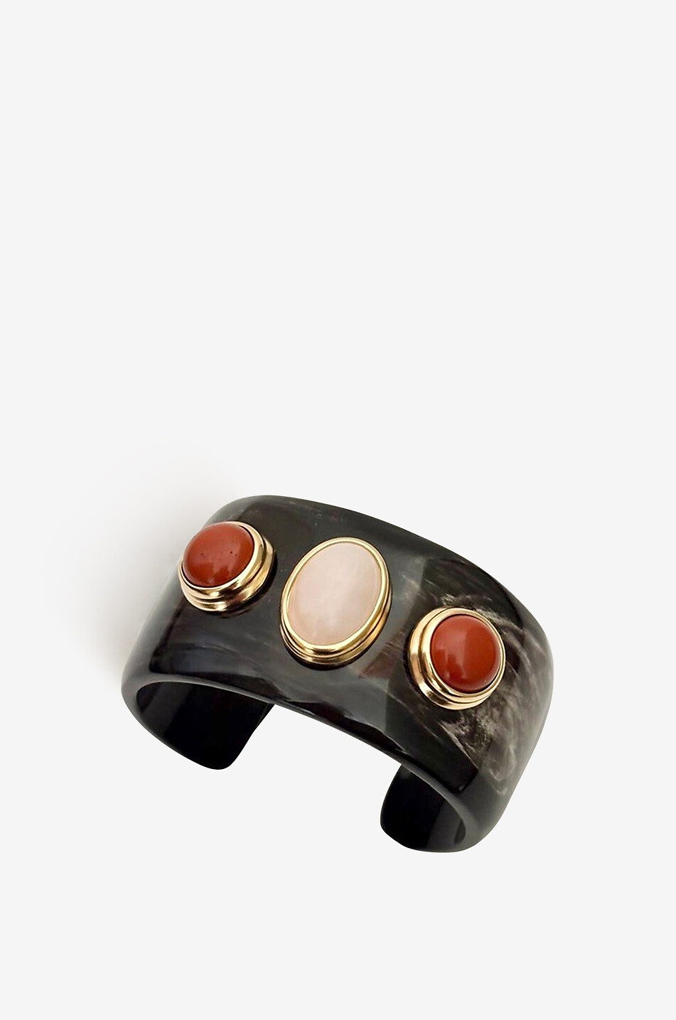 HELENE PRIME Manschette aus Horn und Steinen Gaia III Noire - Mini Damen BUNT6 1