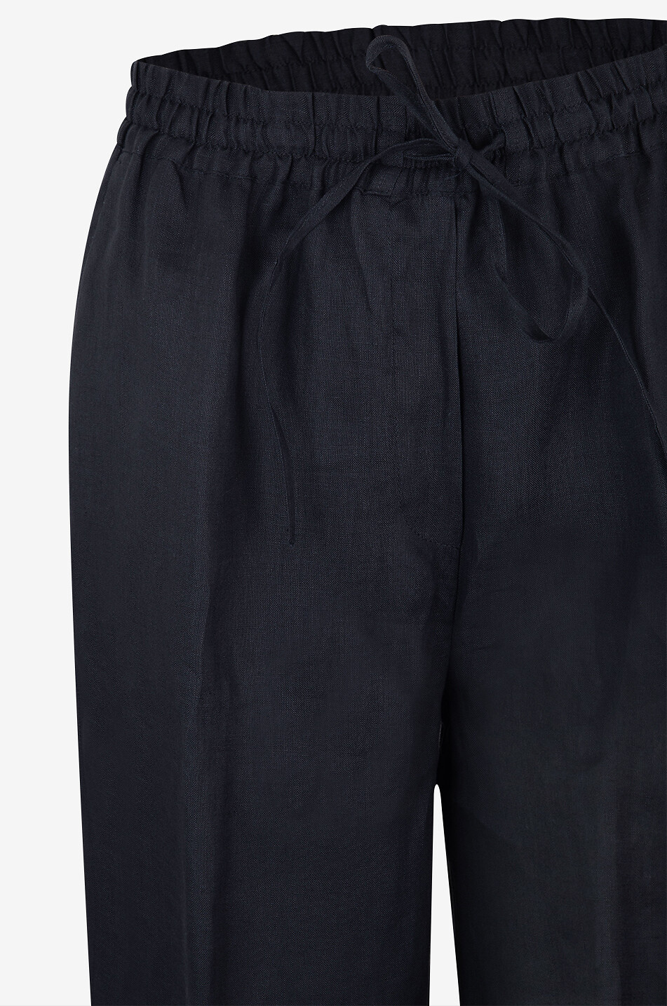 BEATRICE .B Pantalon à pinces large en lin Femme NOIR 3