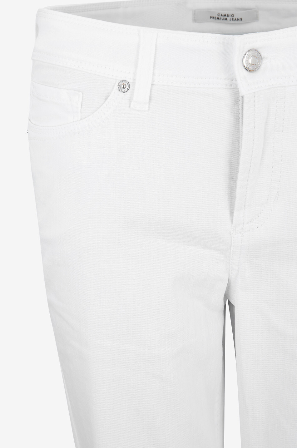 CAMBIO Verkürzte Slim-Fit-Jeans Piper Short Damen WEISS 3