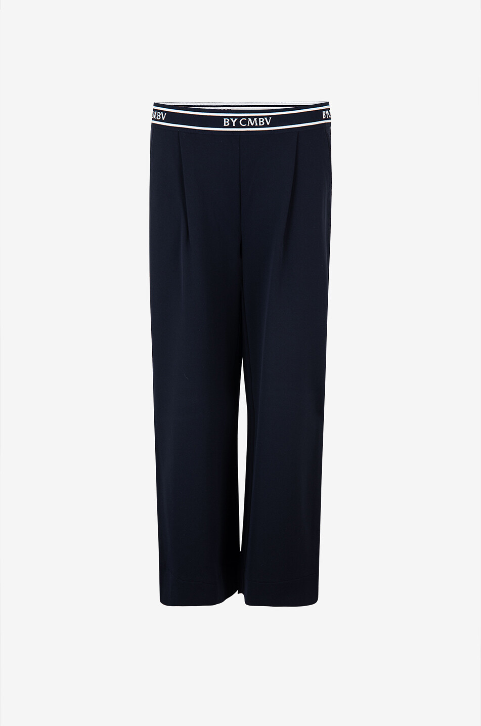 Hose mit weitem Bein aus Piqué-Jersey Arina Cropped