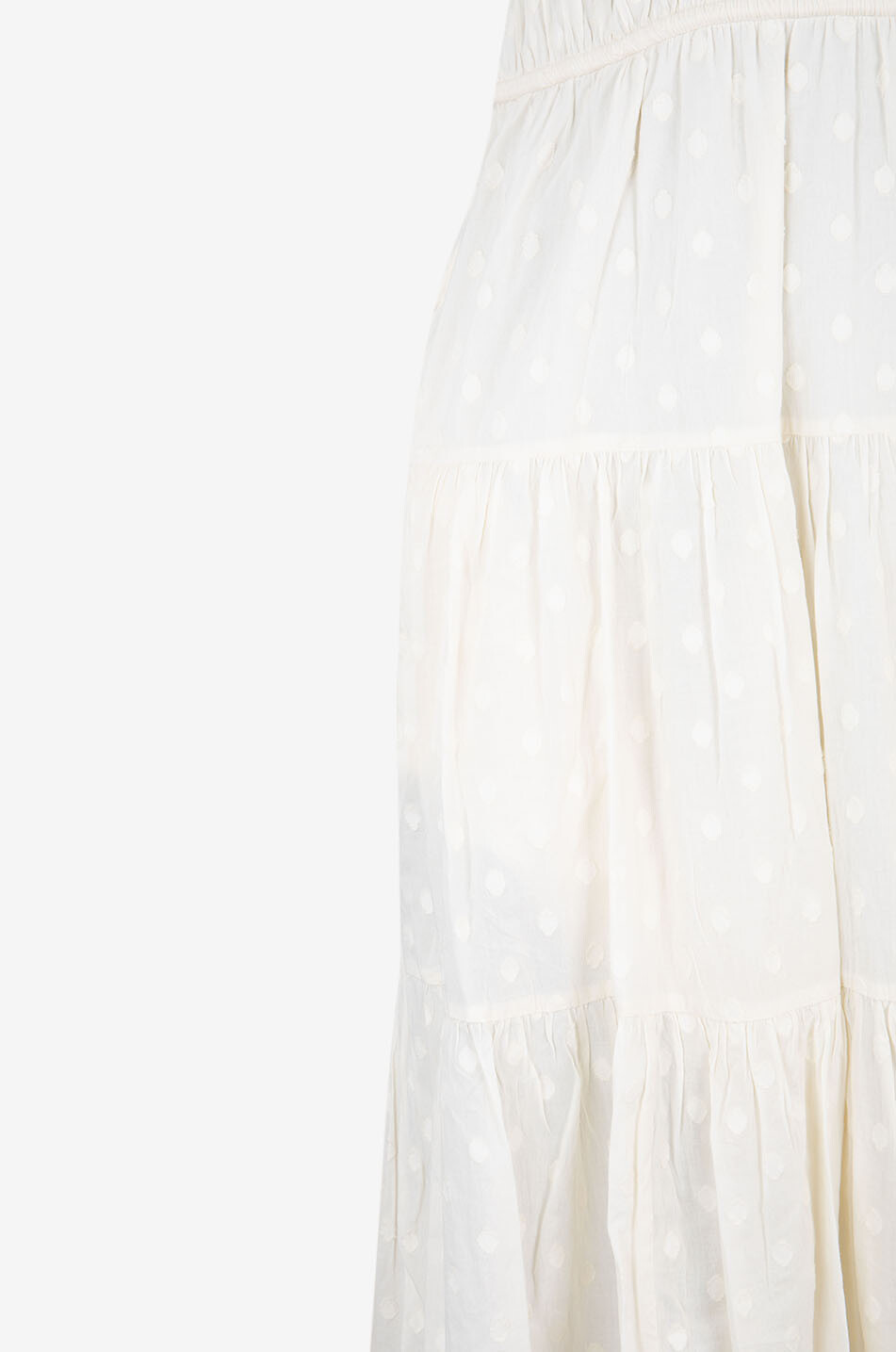 ULLA JOHNSON Robe midi en coton Freya Femme BLANC 3