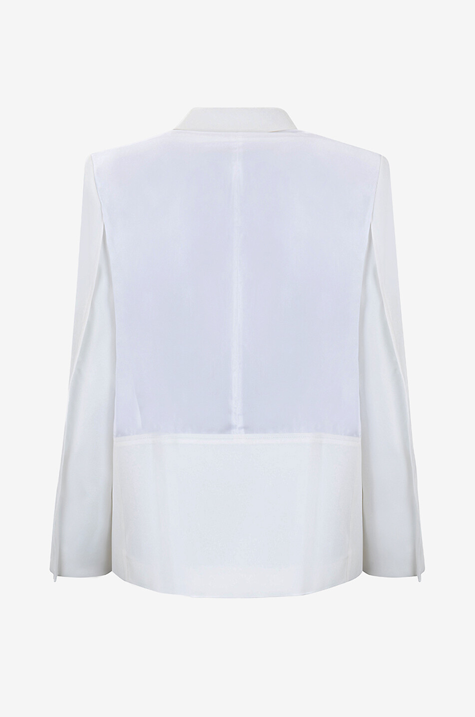 VICTORIA BECKHAM Fluid Panel twill blazer Women WHITE 2