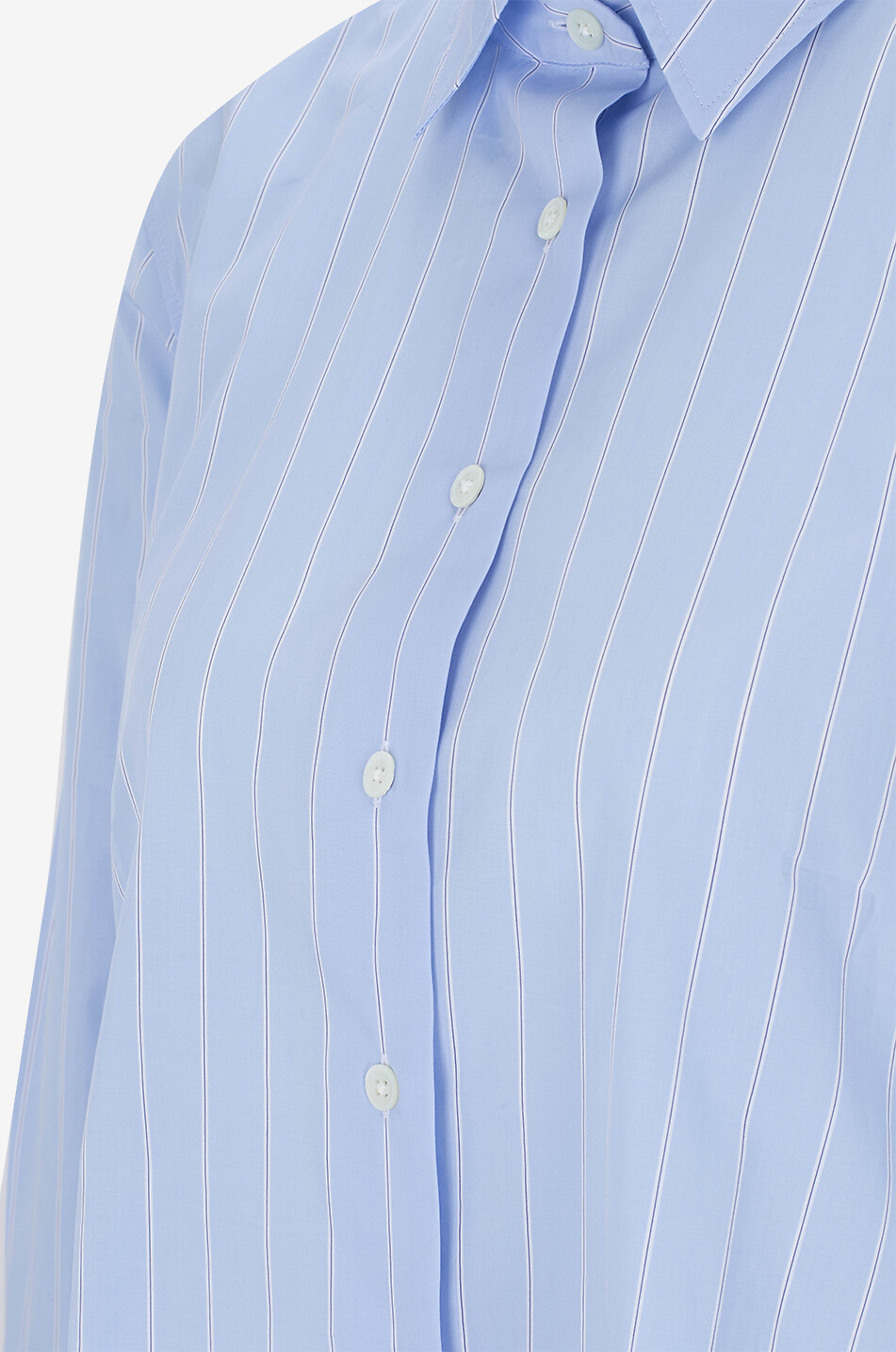 ARTIGIANO Chemise rayée à manches longues en coton Jacky Femme BLEU CLAIR 3