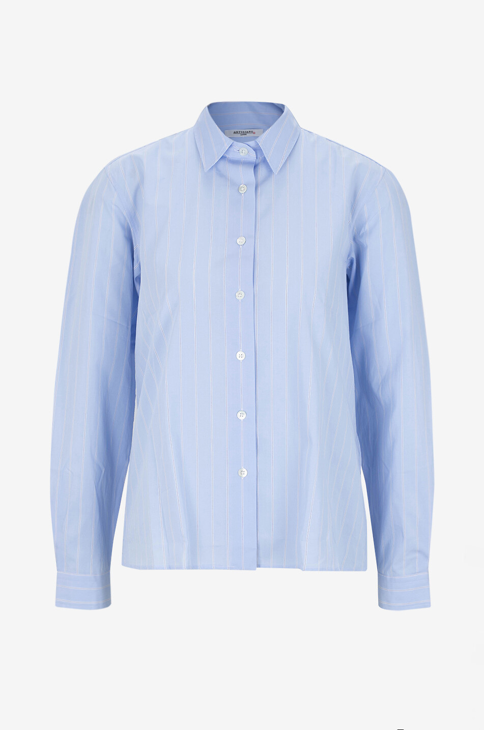 Jacky striped cotton long-sleeved shirt